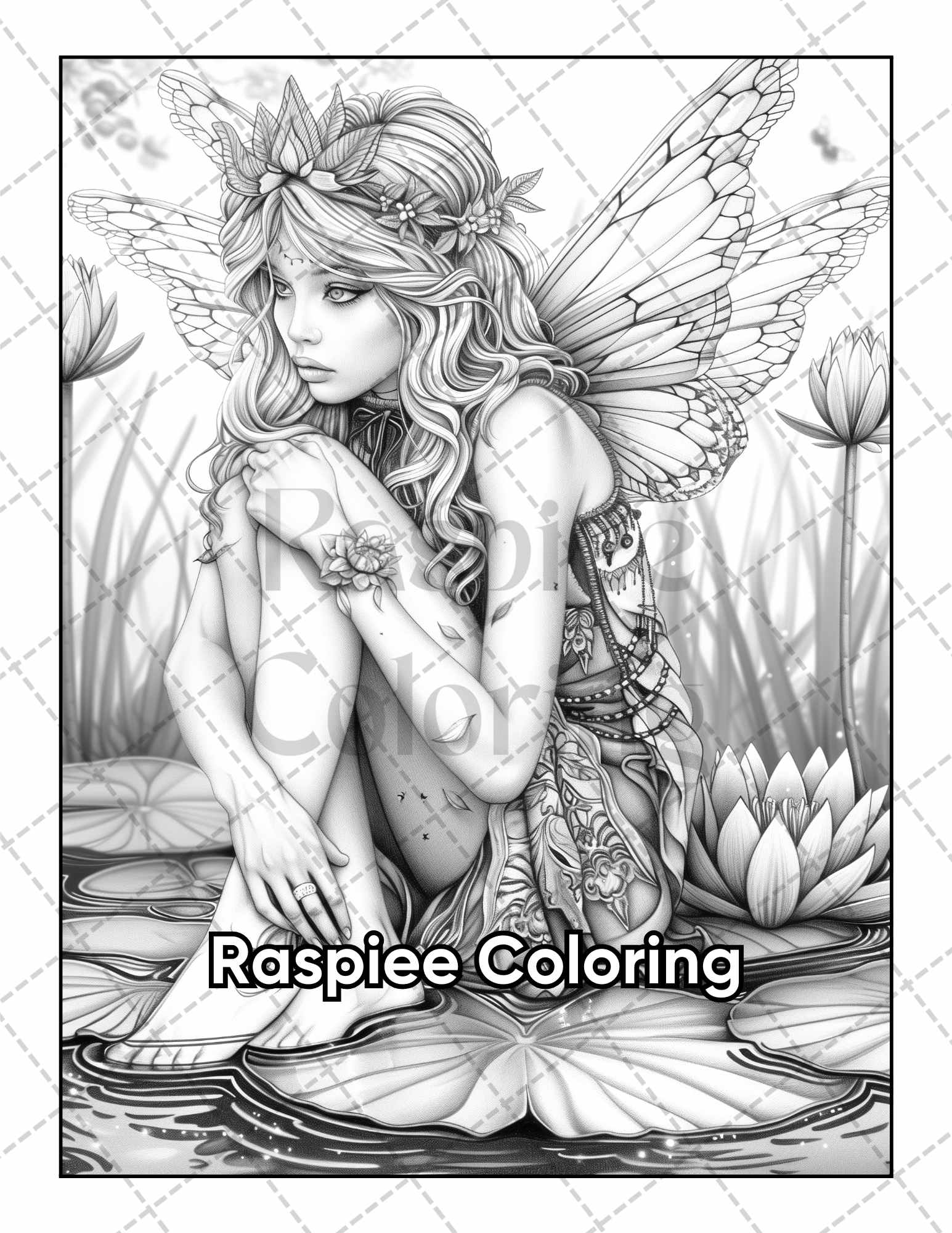 50 Fairyland Adult Coloring Pages Printable PDF Instant Download