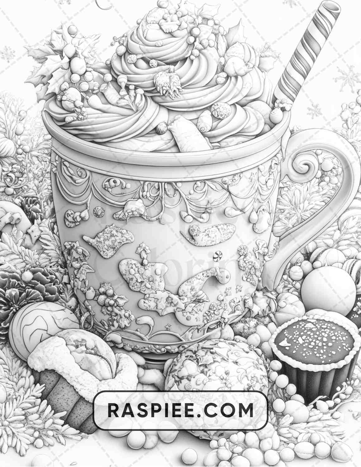 68 Christmas Fantasy Adult Coloring Pages