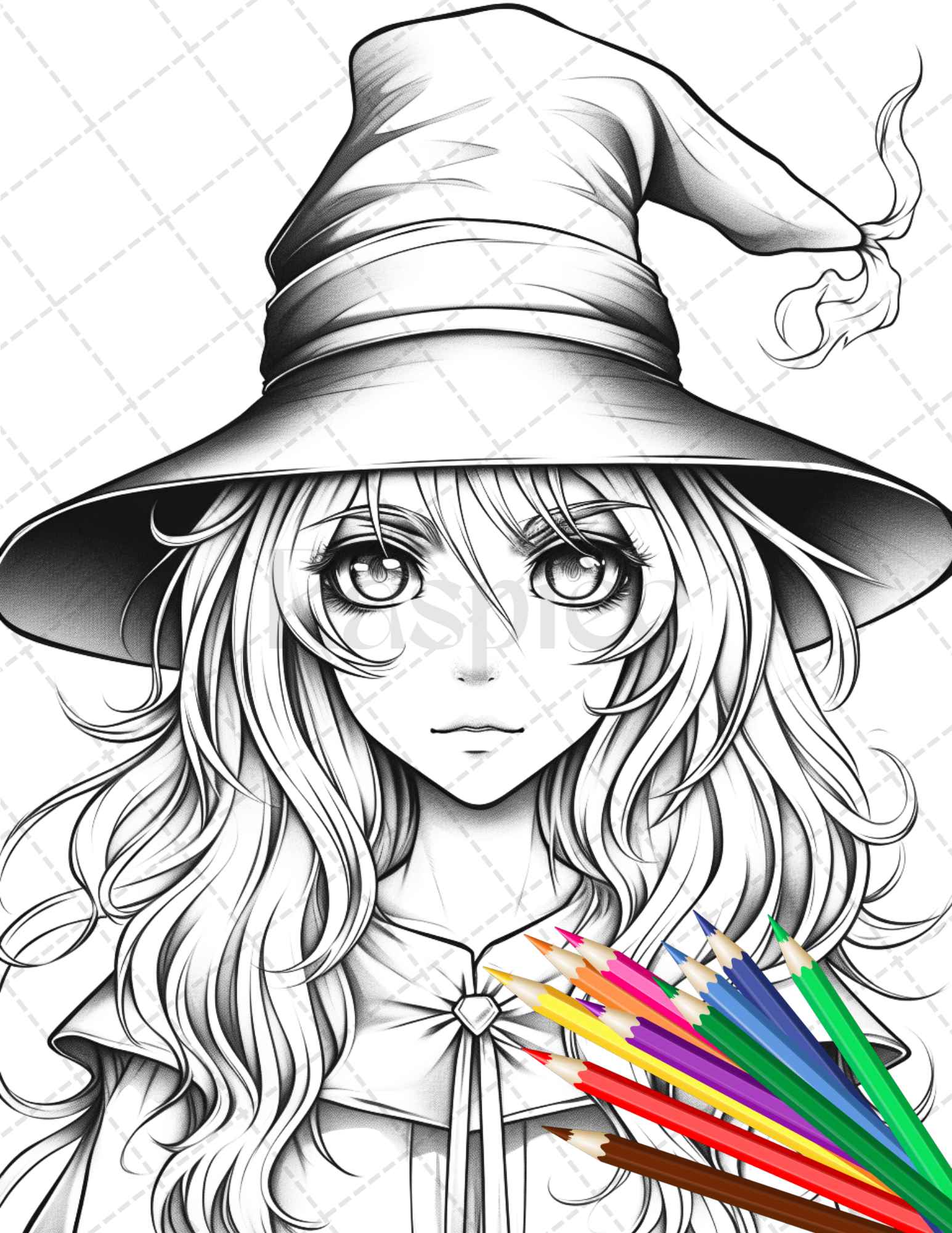 Halloween Witch coloring page | Free Printable Coloring Pages