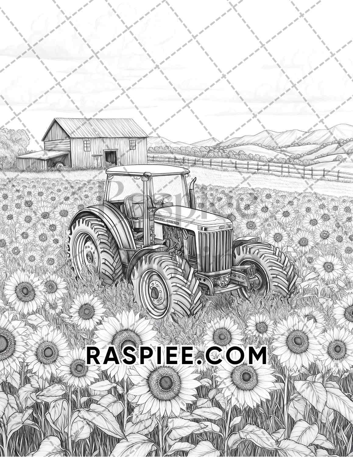 Fall Flowers Adult Coloring Pages Printable PDF Instant Download - RASPIEE