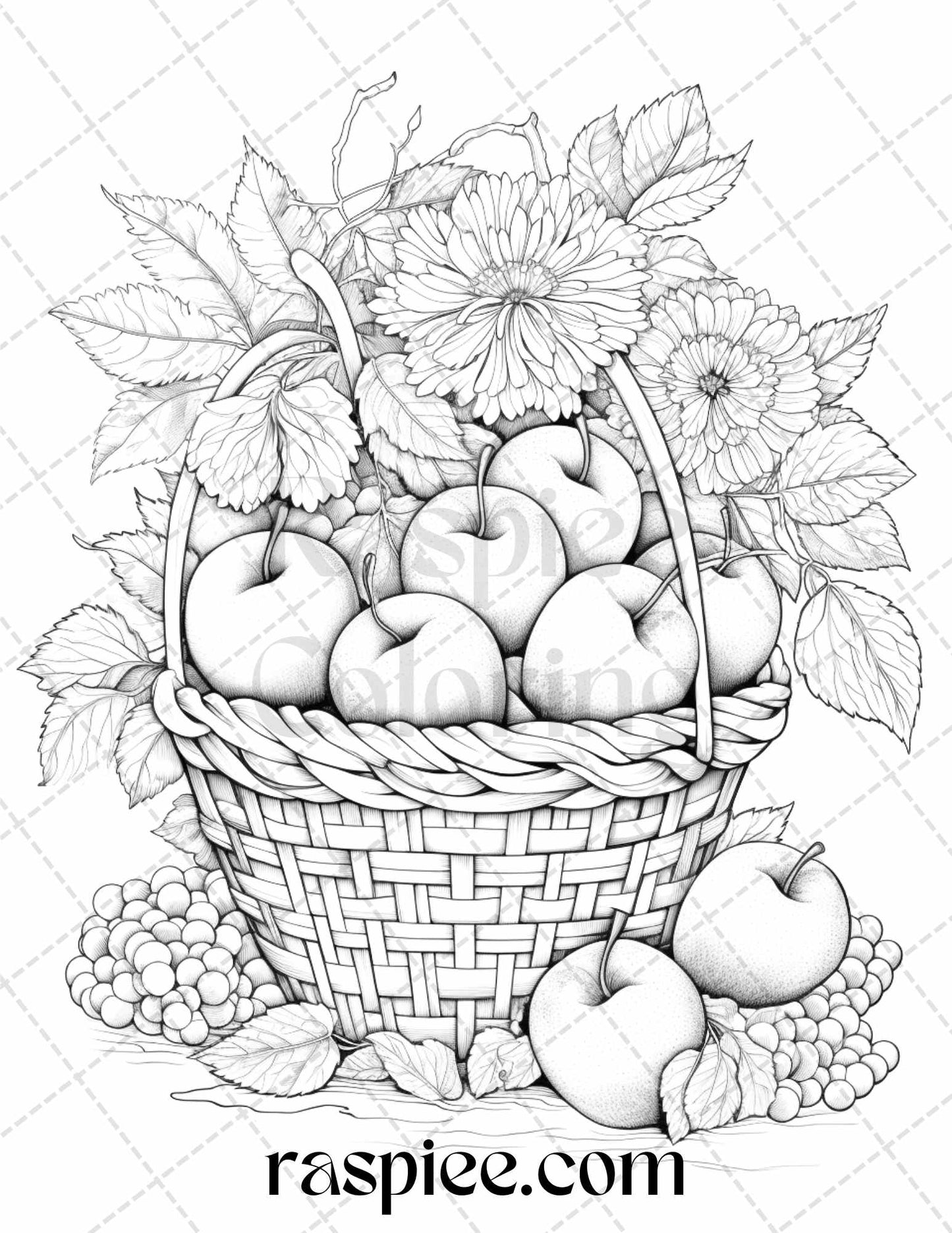 autumn vibes coloring pages printable for adults, autumn leaf grayscale coloring page, fall foliage printable coloring sheet
