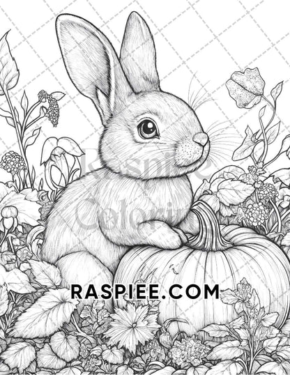 Hello Autumn Adult Coloring Pages Printable PDF Instant Download - RASPIEE