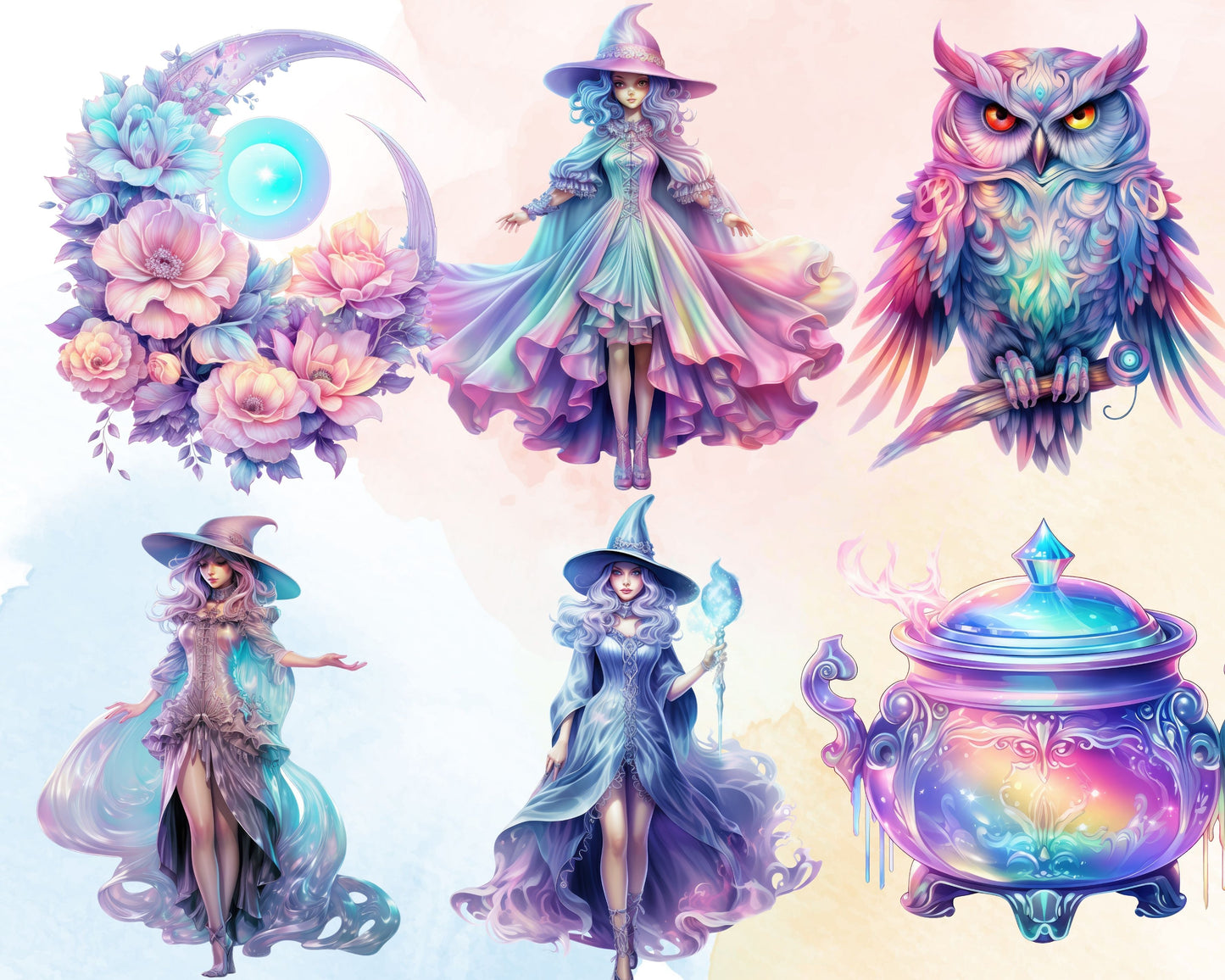 Pastel Witch Clipart, Halloween Witch Illustrations, Witchy Digital Graphics, Cute Witchcraft Art, Magical Sorceress Drawings, Spooky Holiday Decoration, Witchy Aesthetic Designs, Fantasy Witchcraft Images, Whimsical Halloween Prints, Enchanting Spellcaster Graphics, Wiccan Holiday Clipart, Mystical Witchcraft Drawings, Bewitching Halloween Elements, Colorful Witchy Artwork, Spellbinding Sorcery Illustrations