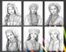 60 Traditional Russian Girls Grayscale Adult Coloring Pages, Printable ...