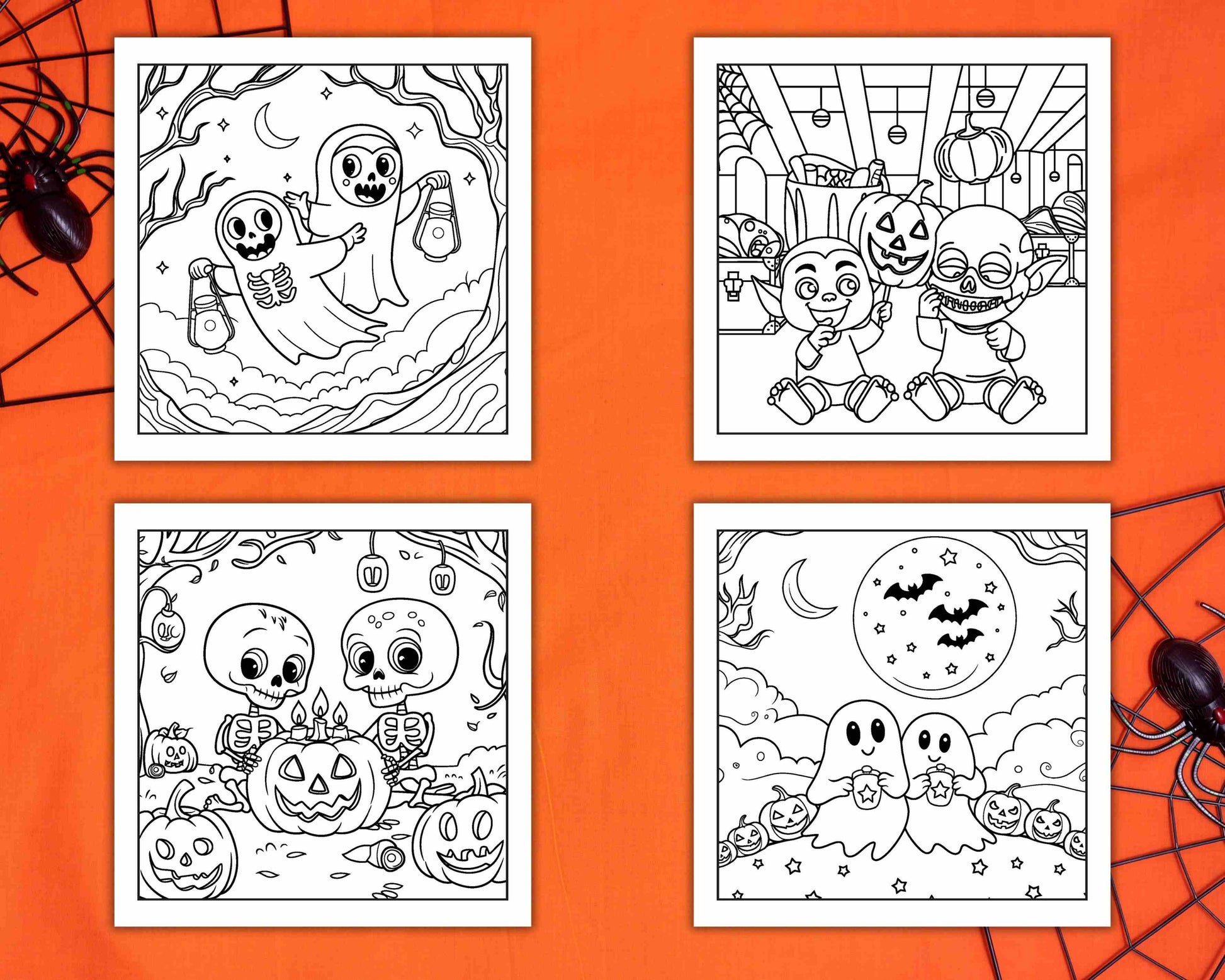 85 Bold and Easy Creepy Friends Halloween Coloring Pages - RASPIEE