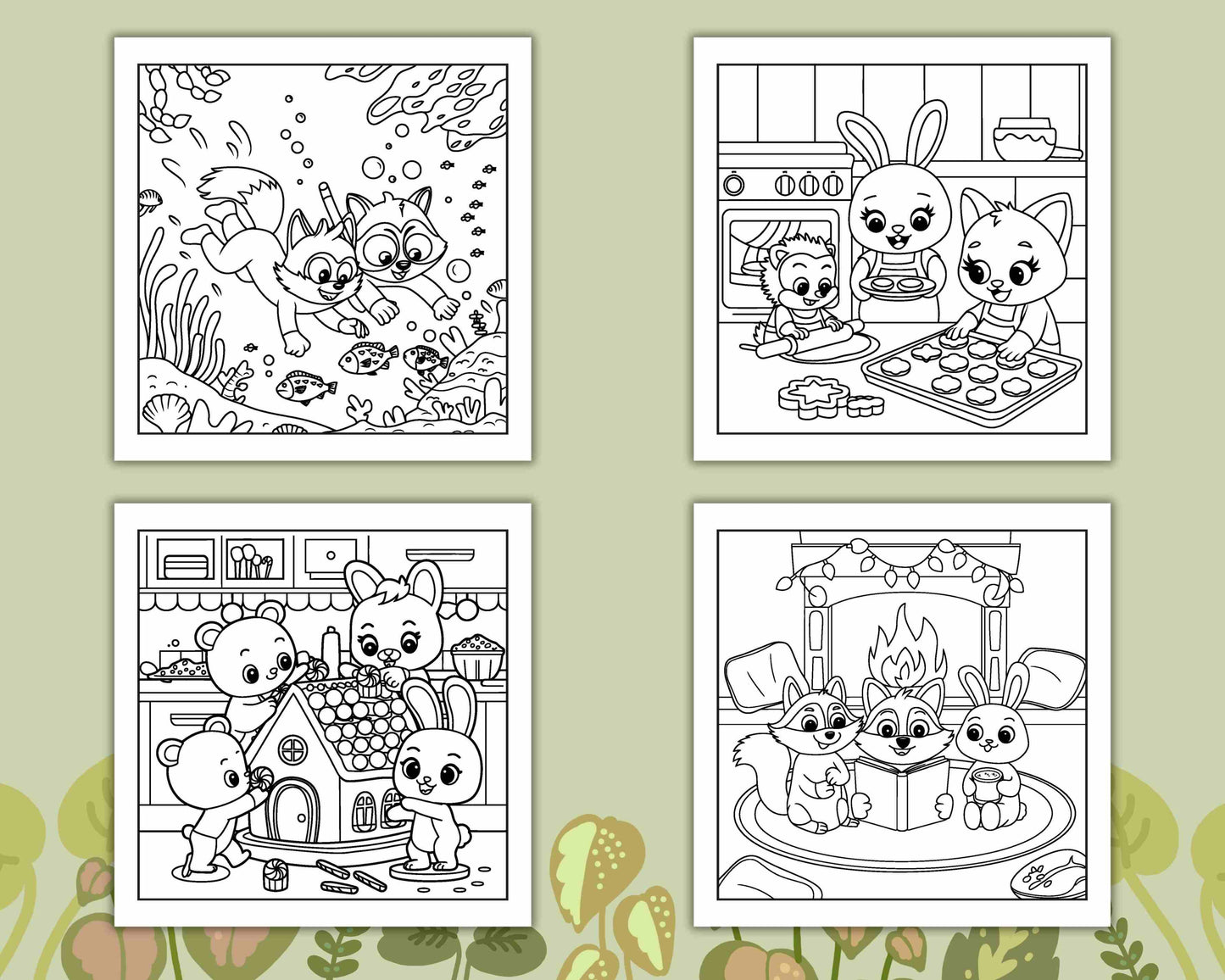 100 Bold and Easy Fluffy Friends Coloring Pages - RASPIEE