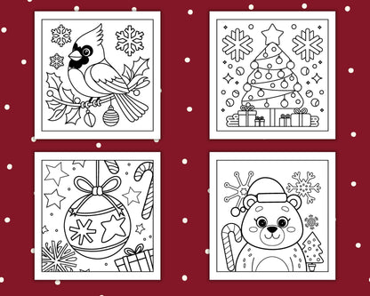 69 Bold and Easy Cozy Christmas Coloring Pages