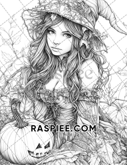 Fairy Beauties Portrait Adult Coloring Pages Printable PDF Instant Download