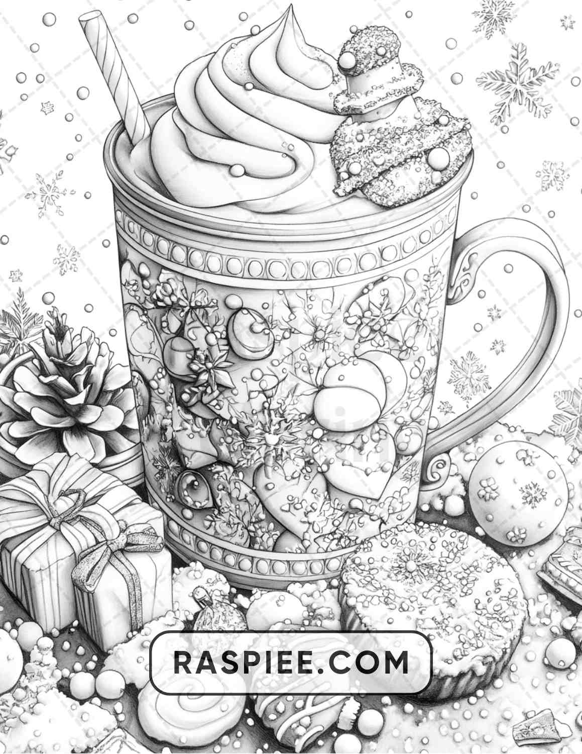 68 Christmas Fantasy Adult Coloring Pages