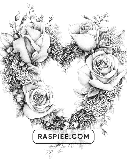 72 Christmas Wreaths Adult Coloring Pages - RASPIEE