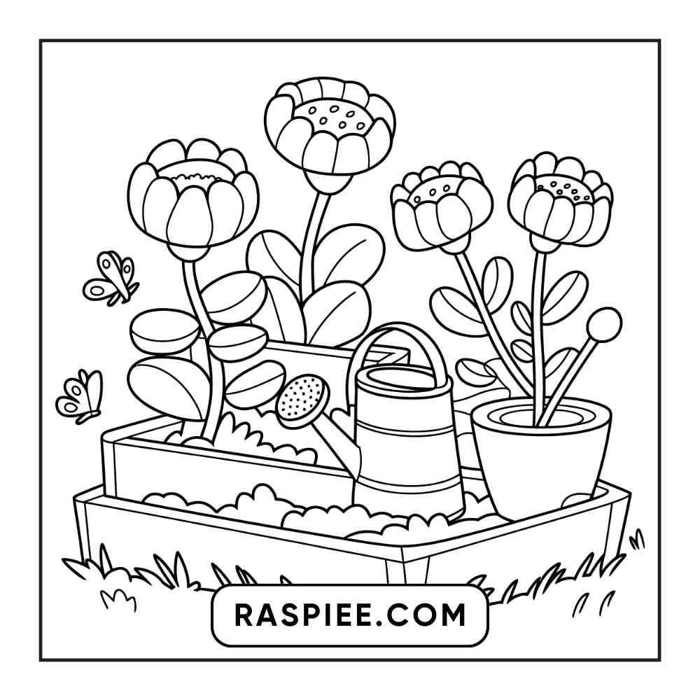 85 Bold and Easy Little Corner Coloring Pages Printable PDF Instant Download - RASPIEE