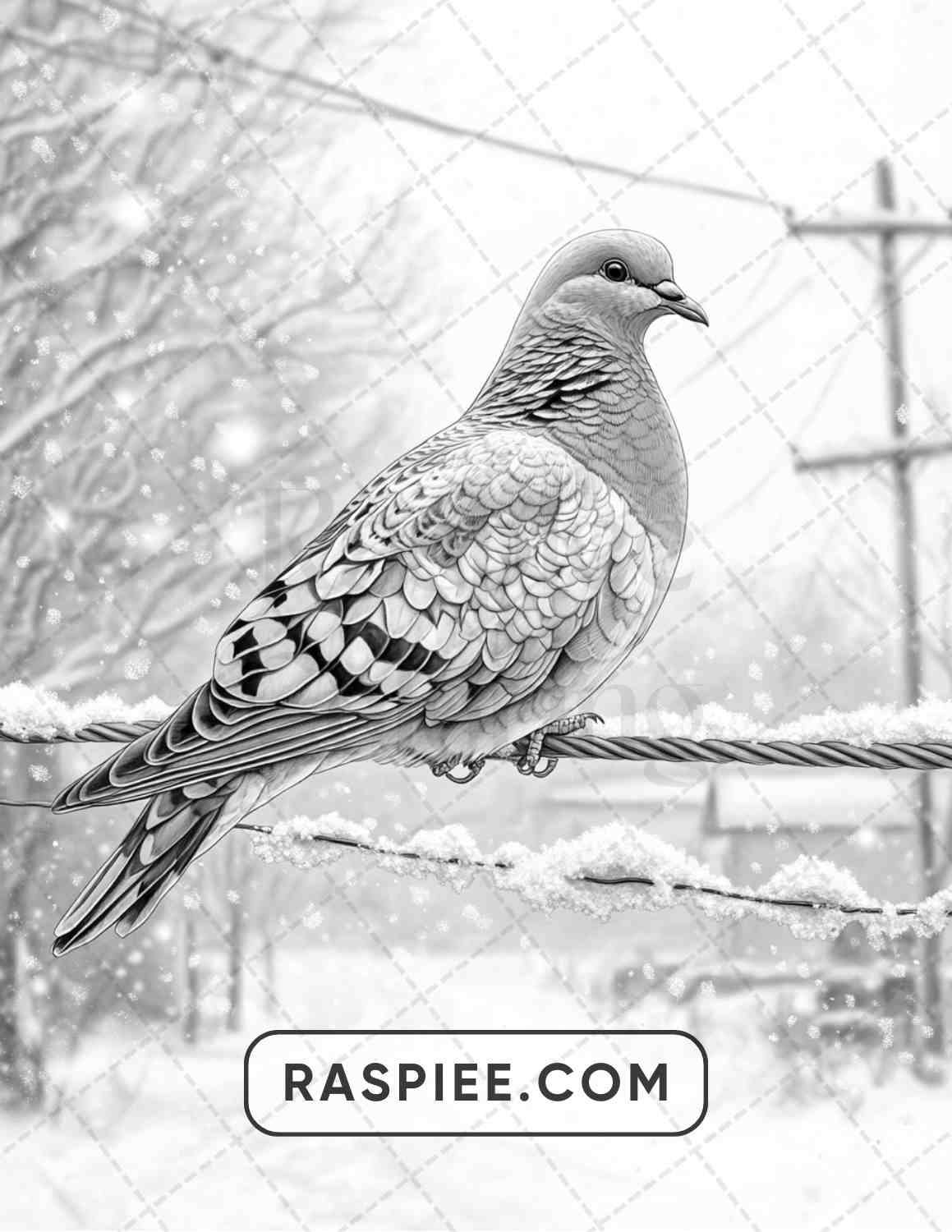 80 Winter Birds Adult Coloring Pages