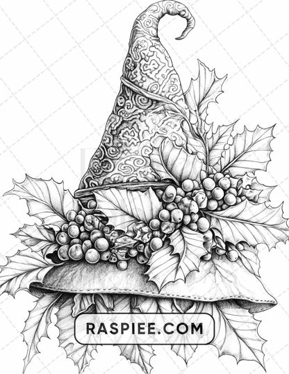 89 Christmas Decor Adult Coloring Pages