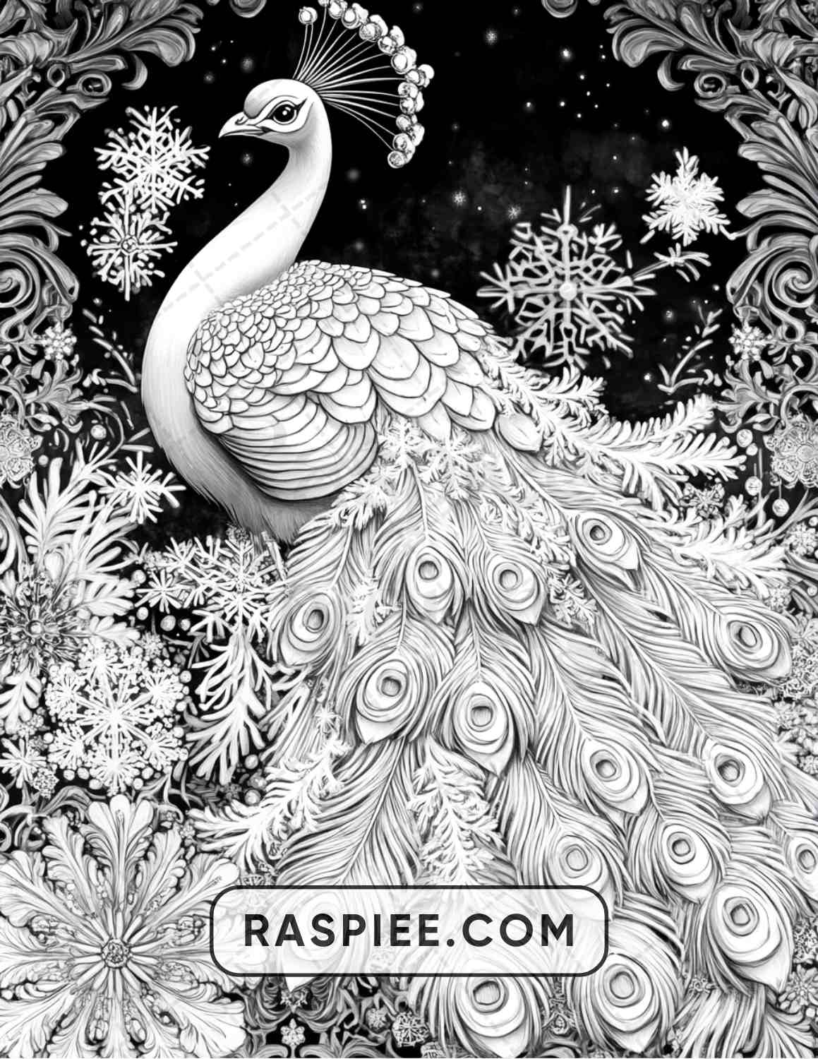 68 Christmas Fantasy Adult Coloring Pages