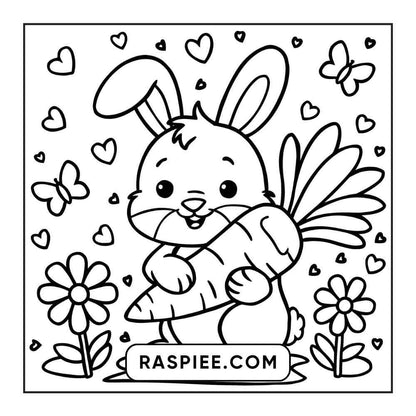 90 Bold and Easy Stress Relief Coloring Pages Printable PDF Instant Download - RASPIEE