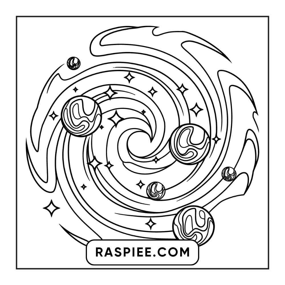 53 Bold and Easy Trippy Groovy Coloring Pages Printable PDF Instant Download