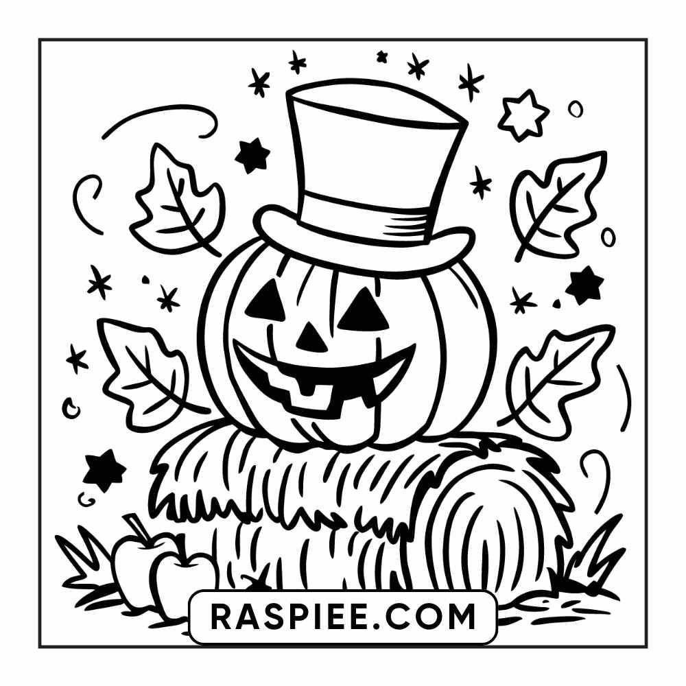 84 Cozy Halloween Bold & Easy Coloring Pages Printable PDF Instant Download - RASPIEE