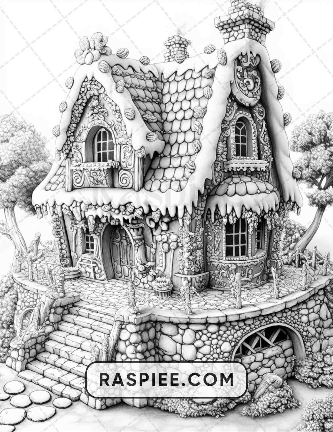 68 Christmas Fantasy Adult Coloring Pages