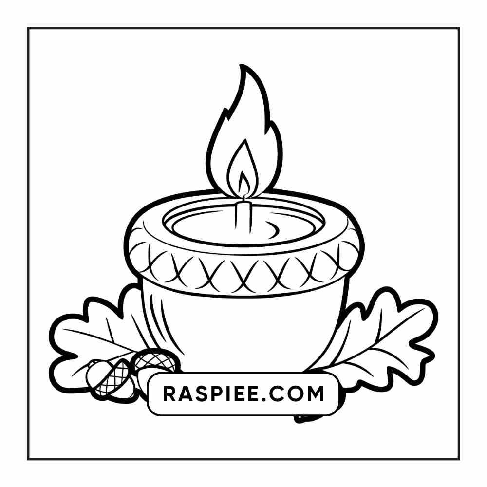 76 Bold and Easy Fall Vibes Coloring Pages Printable PDF Instant Download - RASPIEE