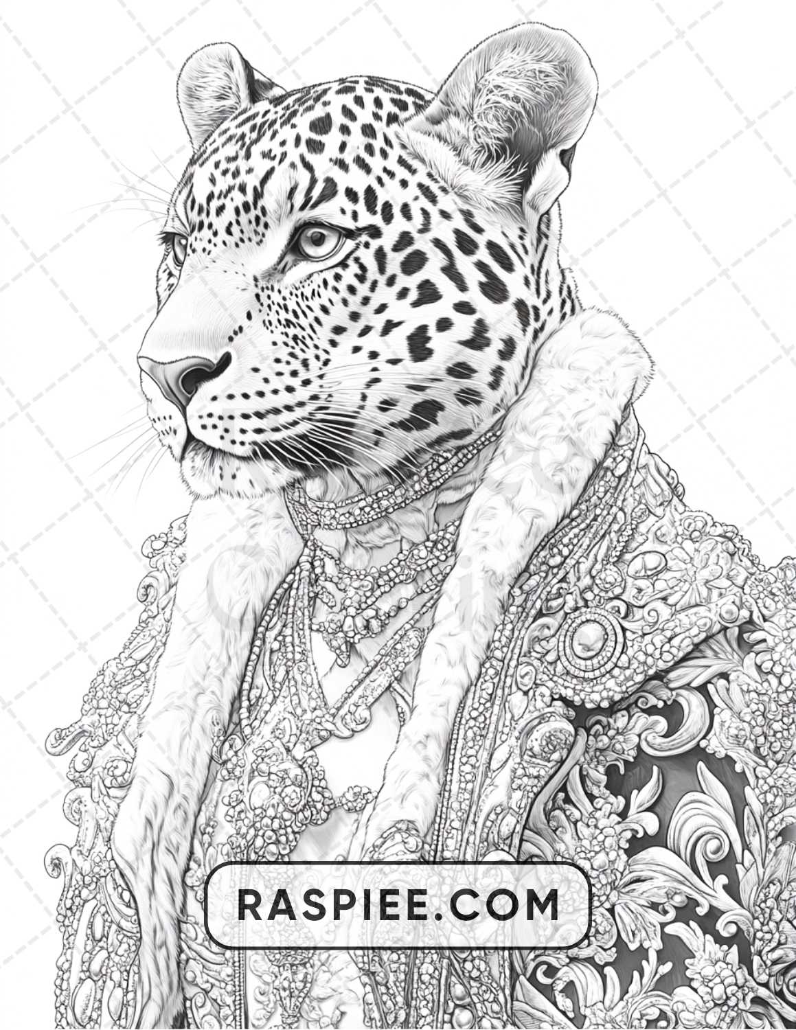 96 Animals Dressed Up Adult Coloring Pages