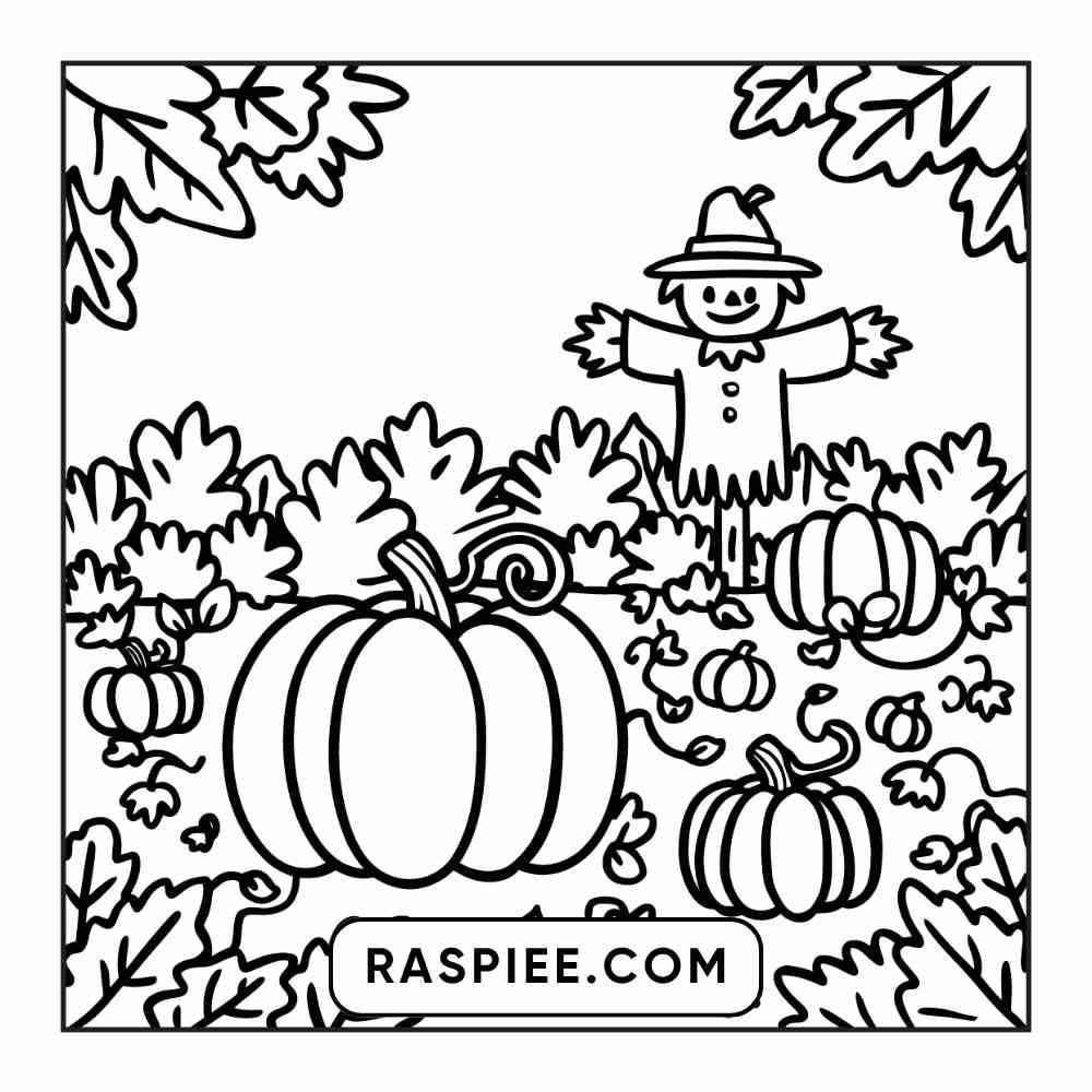 114 Cozy Autumn Bold & Easy Coloring Pages PDF Printable Instant Download - RASPIEE