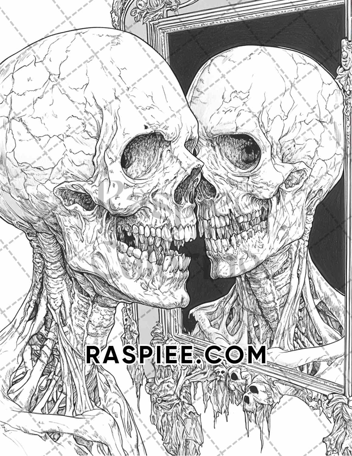 Legends of Horror Halloween Adult Coloring Pages Printable PDF Instant Download