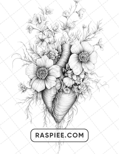 77 Flower Tattoos Adult Coloring Pages - RASPIEE