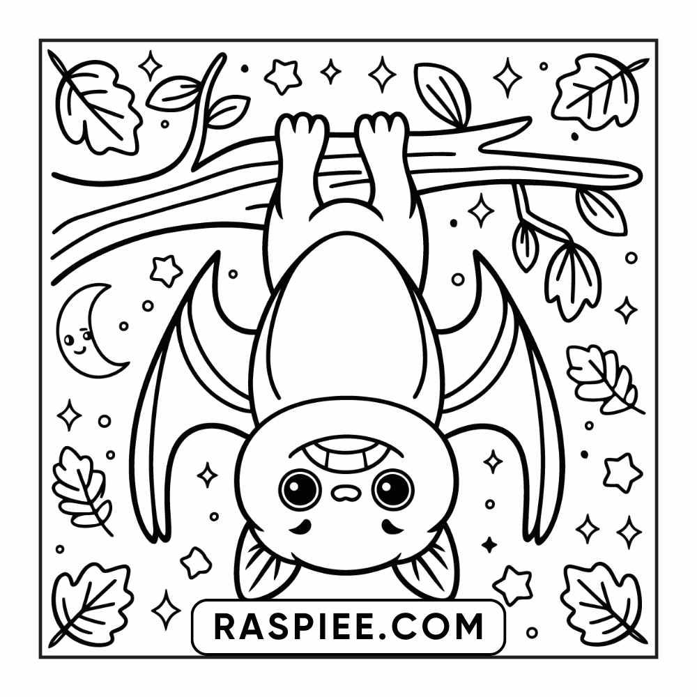 84 Cozy Halloween Bold & Easy Coloring Pages Printable PDF Instant Download - RASPIEE