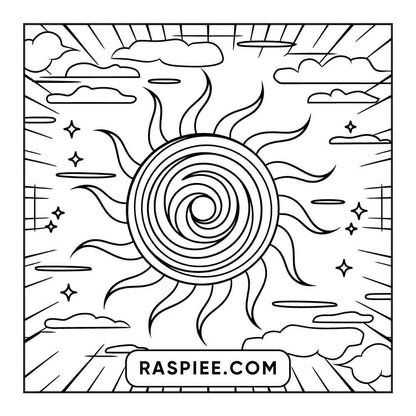 53 Bold and Easy Trippy Groovy Coloring Pages Printable PDF Instant Download