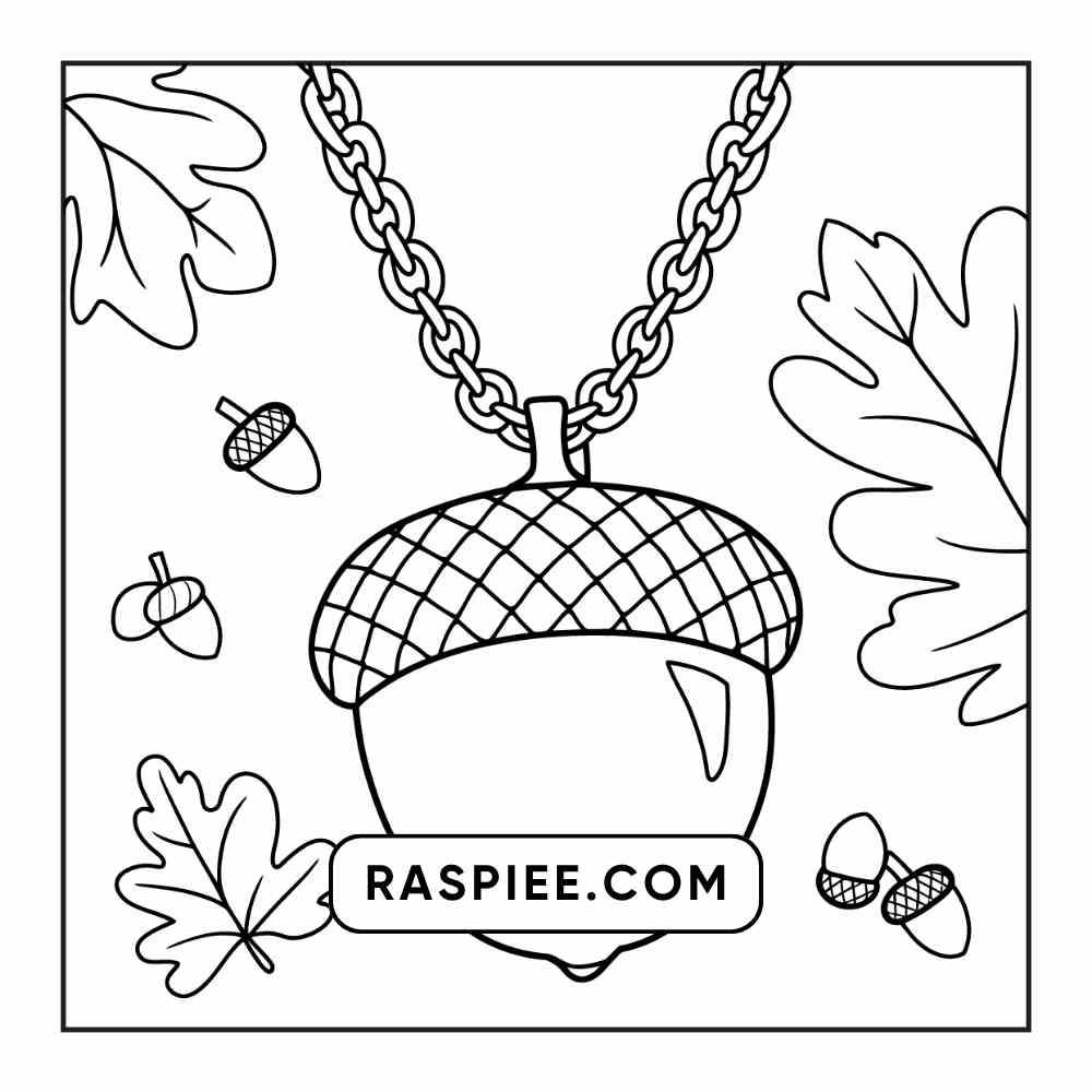 76 Bold and Easy Fall Vibes Coloring Pages Printable PDF Instant Download - RASPIEE