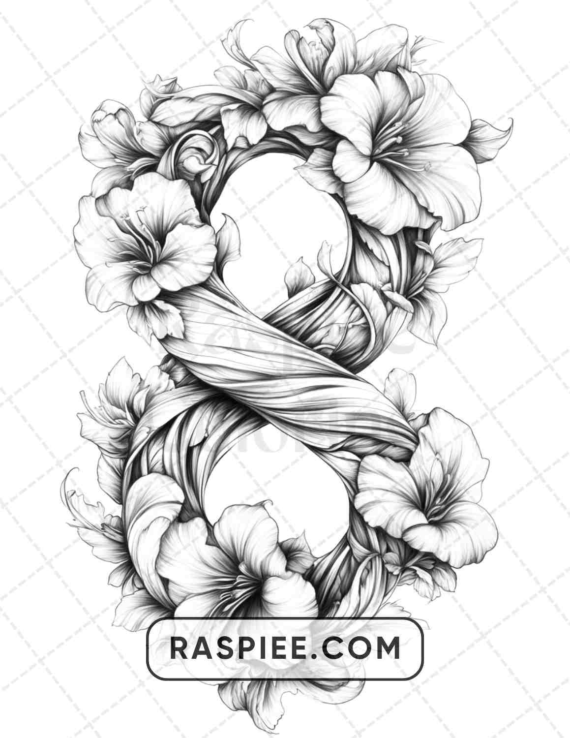 77 Flower Tattoos Adult Coloring Pages - RASPIEE