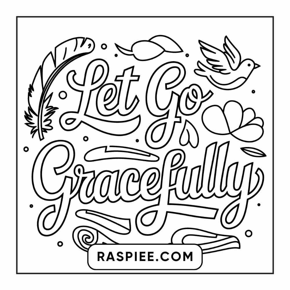 78 Bold and Easy Inspirational Words Coloring Pages Printable PDF Instant Download - RASPIEE