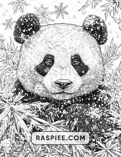 86 Winter Animals Adult Coloring Pages