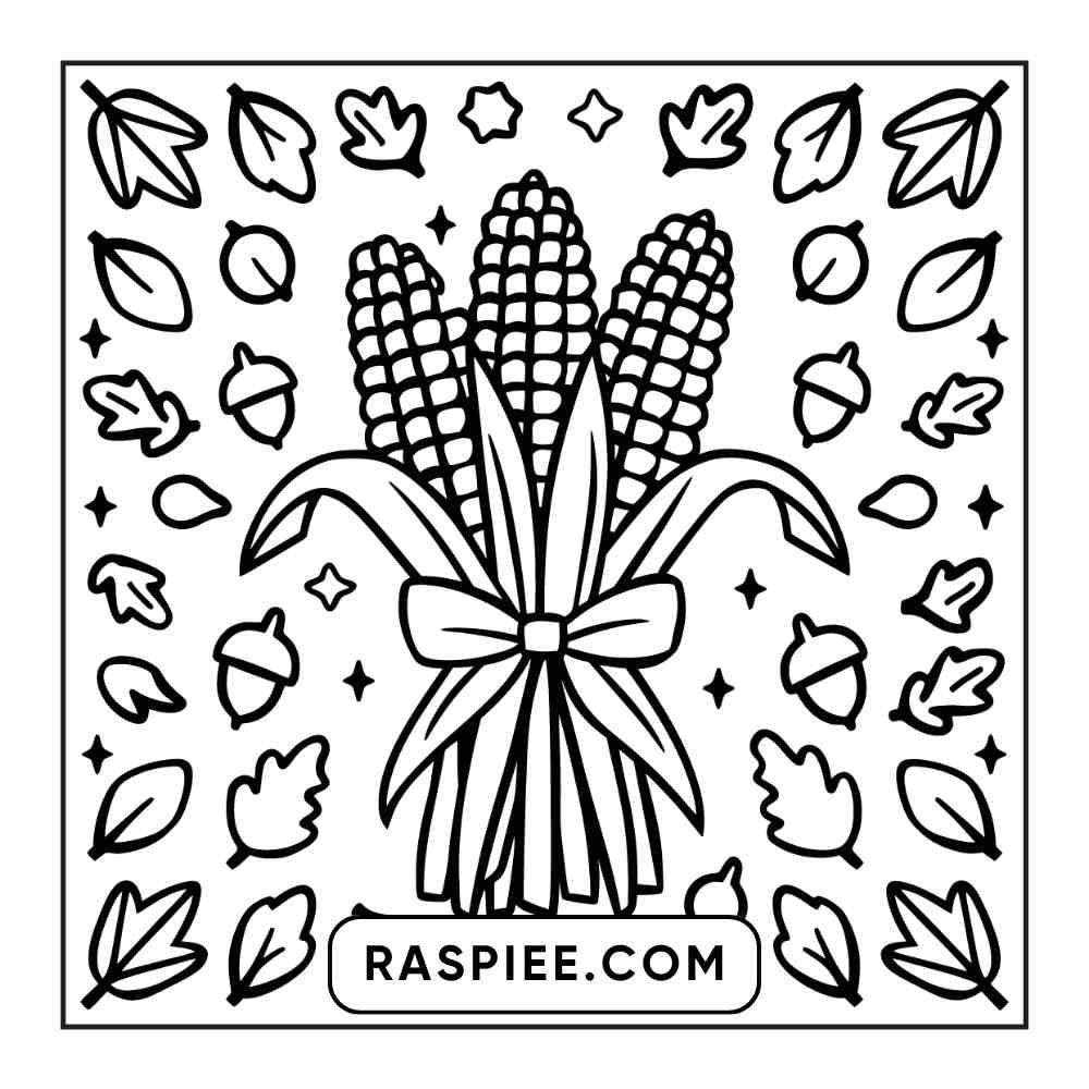 114 Cozy Autumn Bold & Easy Coloring Pages PDF Printable Instant Download - RASPIEE