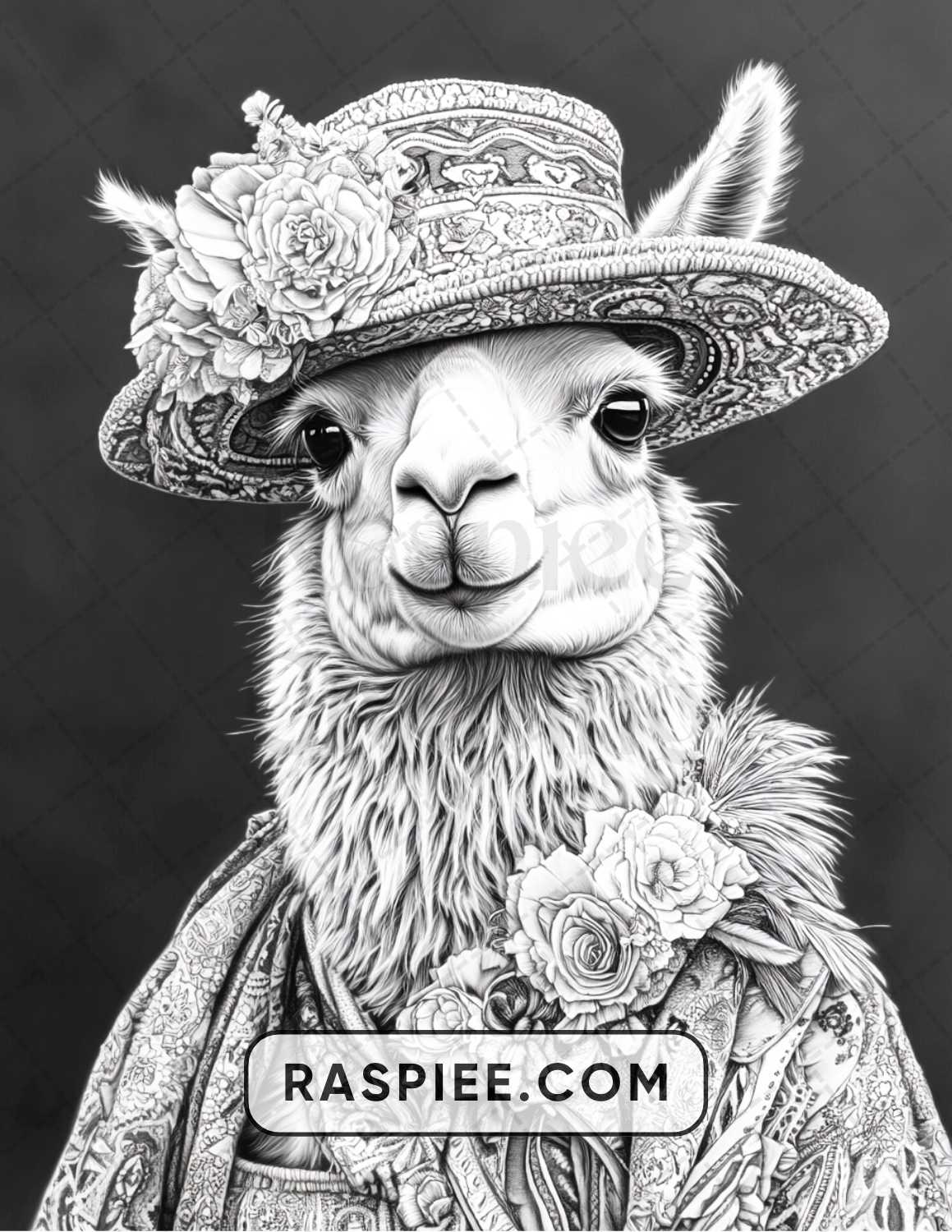 96 Animals Dressed Up Adult Coloring Pages