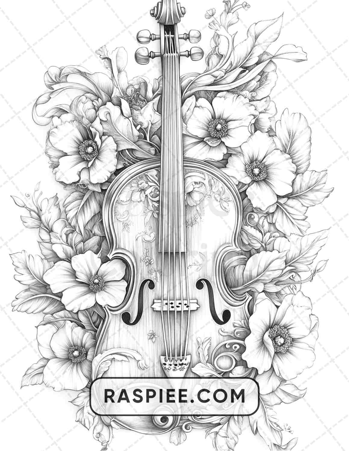 77 Flower Tattoos Adult Coloring Pages - RASPIEE