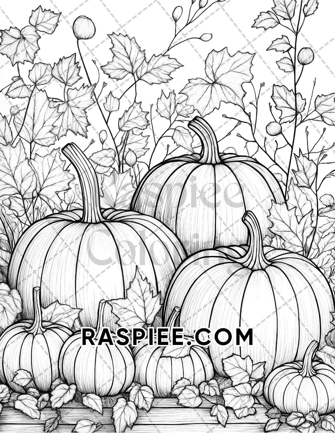 Hello Autumn Adult Coloring Pages Printable PDF Instant Download