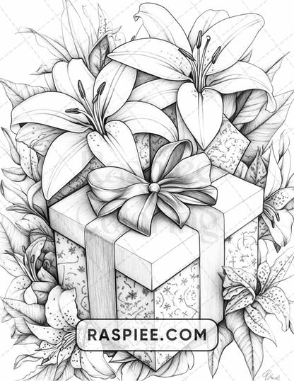 89 Christmas Decor Adult Coloring Pages