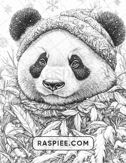 86 Winter Animals Adult Coloring Pages