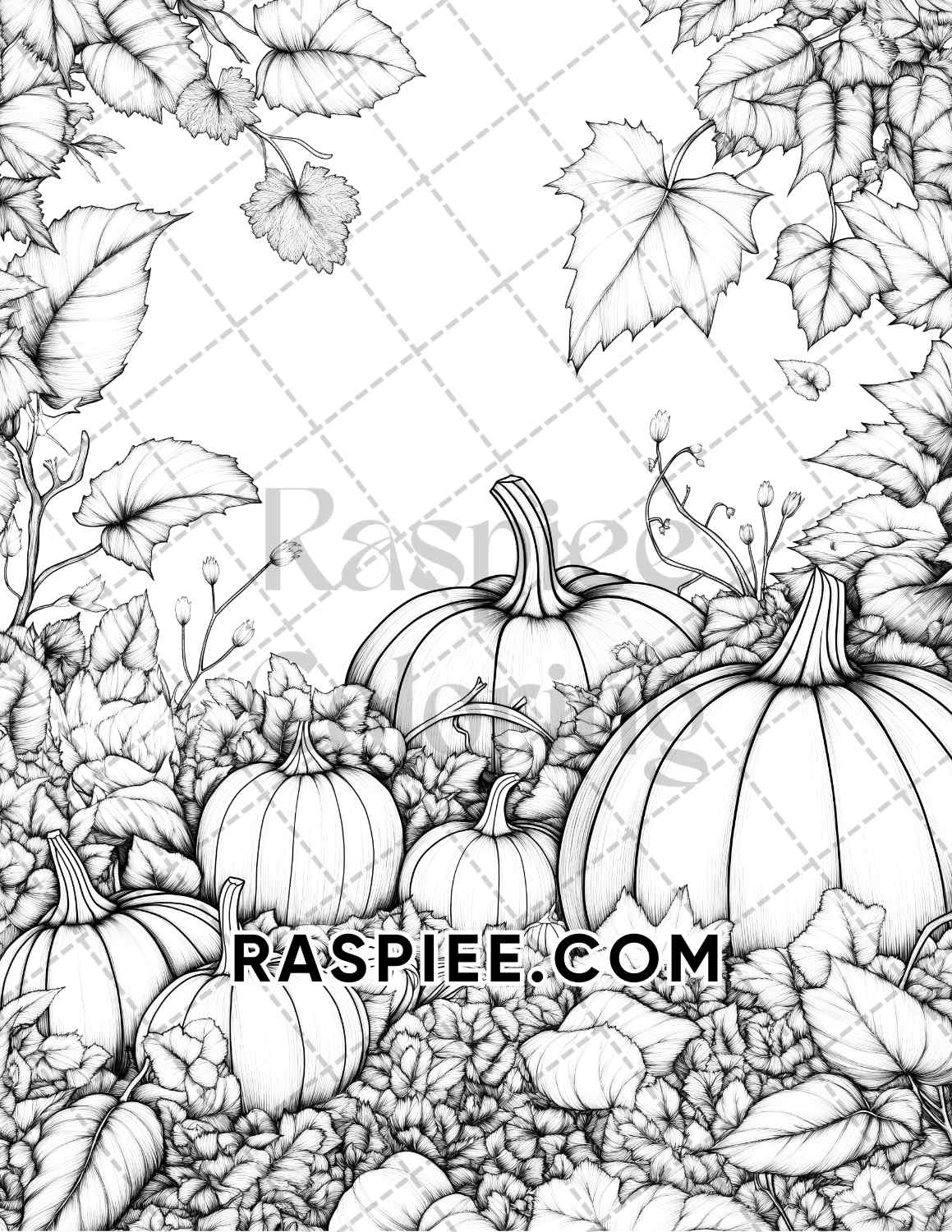 Hello Autumn Adult Coloring Pages Printable PDF Instant Download