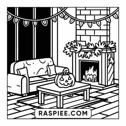 84 Cozy Halloween Bold & Easy Coloring Pages Printable PDF Instant Download - RASPIEE