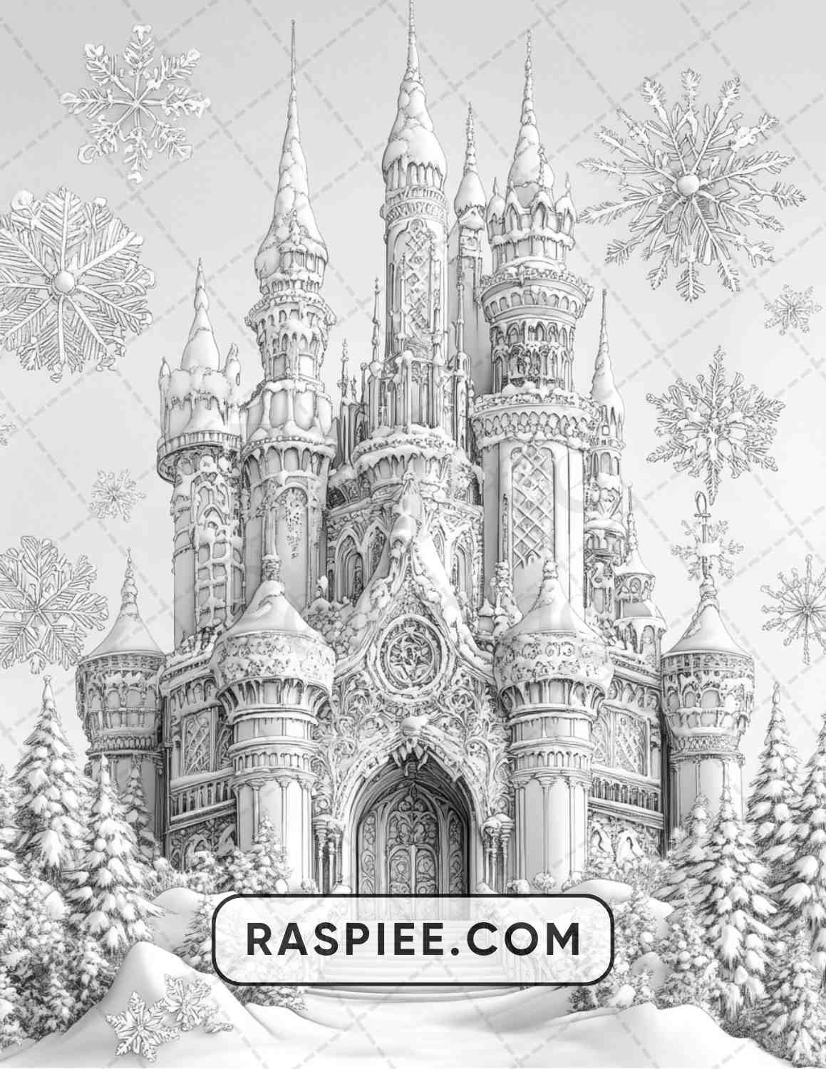 68 Christmas Fantasy Adult Coloring Pages