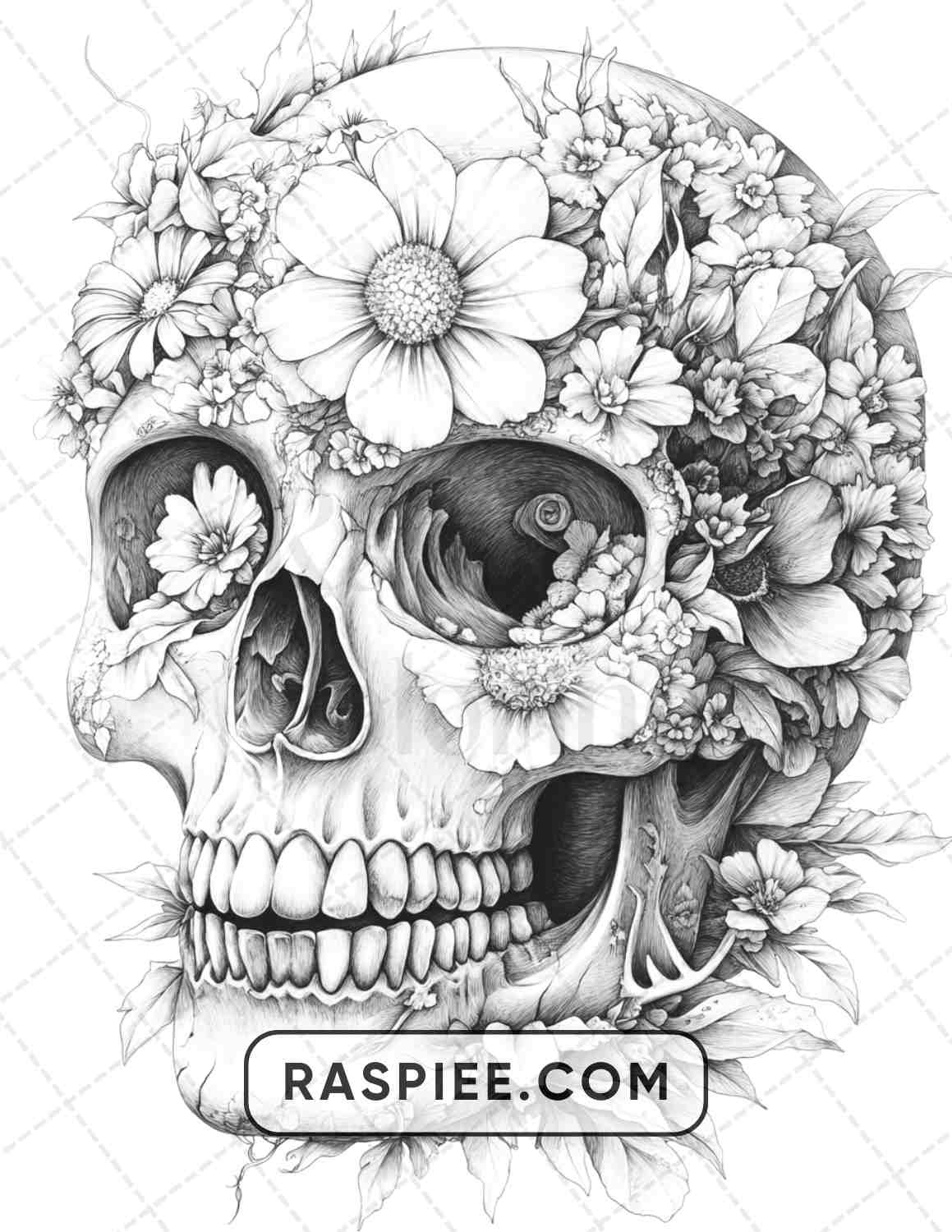 77 Flower Tattoos Adult Coloring Pages - RASPIEE