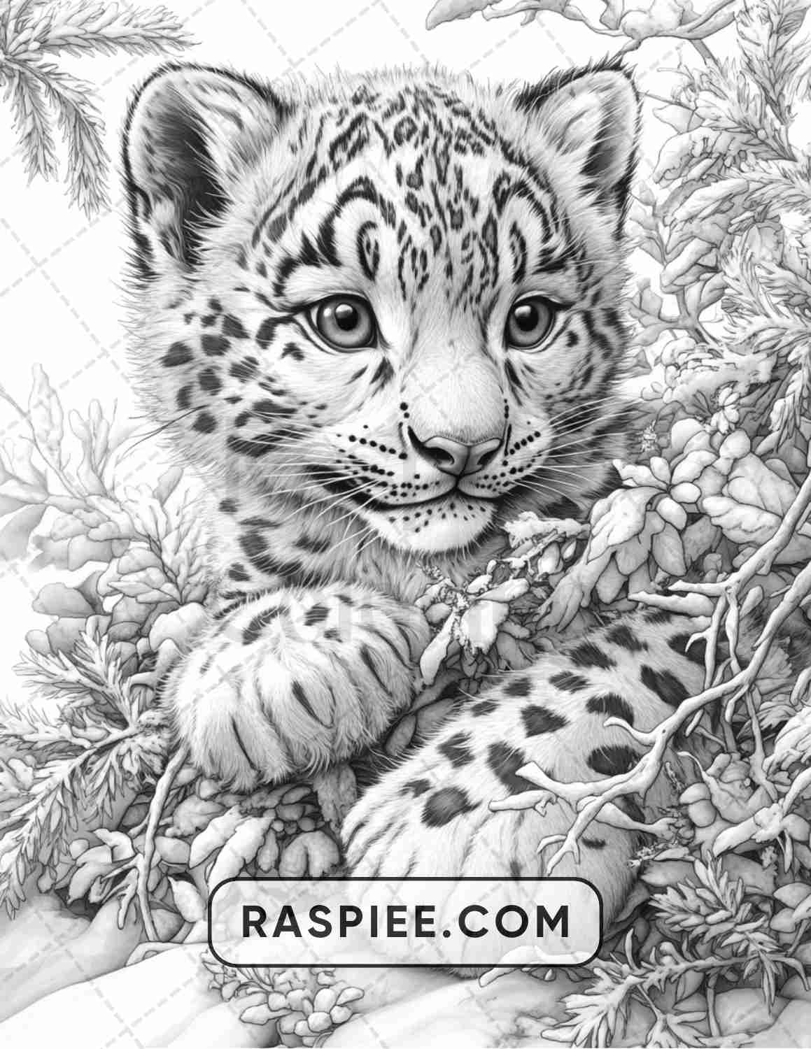 86 Winter Animals Adult Coloring Pages