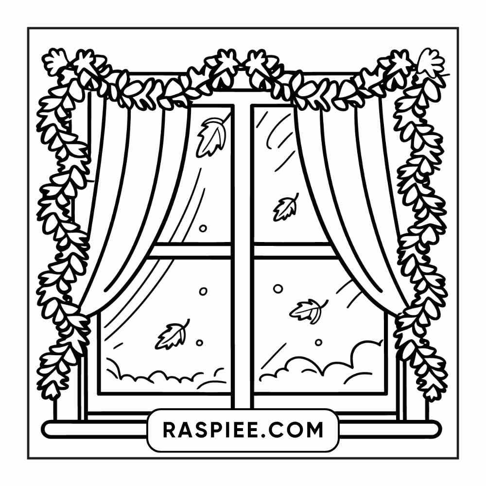 114 Cozy Autumn Bold & Easy Coloring Pages PDF Printable Instant Download - RASPIEE