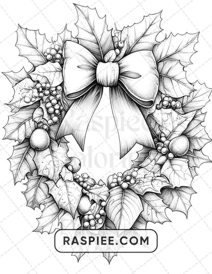 77 Winter Flowers Adult Coloring Pages