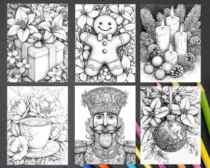 89 Christmas Decor Adult Coloring Pages