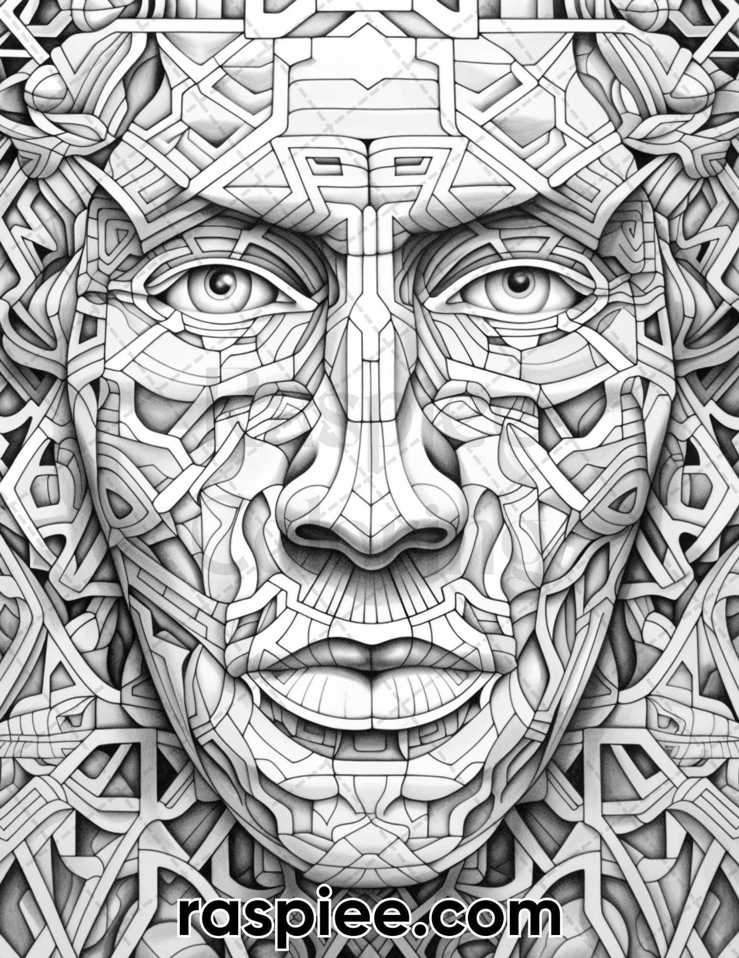 adult coloring pages, adult coloring sheets, adult coloring book pdf, adult coloring book printable, grayscale coloring pages, grayscale coloring books, portrait coloring pages, portrait coloring book, abstract faces coloring pages
