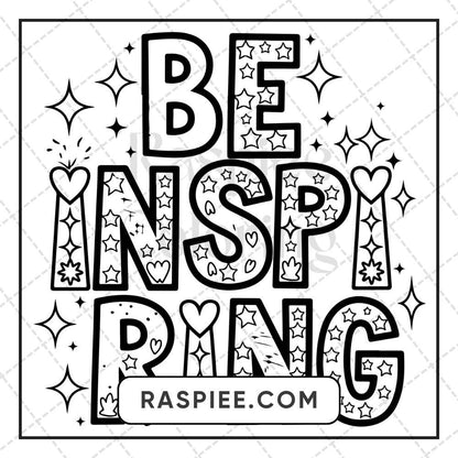 120 Bold and Easy Motivational Word Coloring Pages