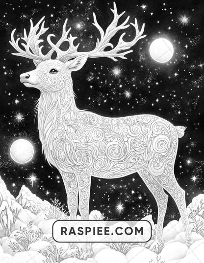 68 Christmas Fantasy Adult Coloring Pages